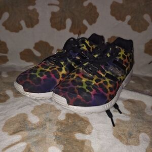 adidas Multicolor Leopard Print Athletic Sneakers